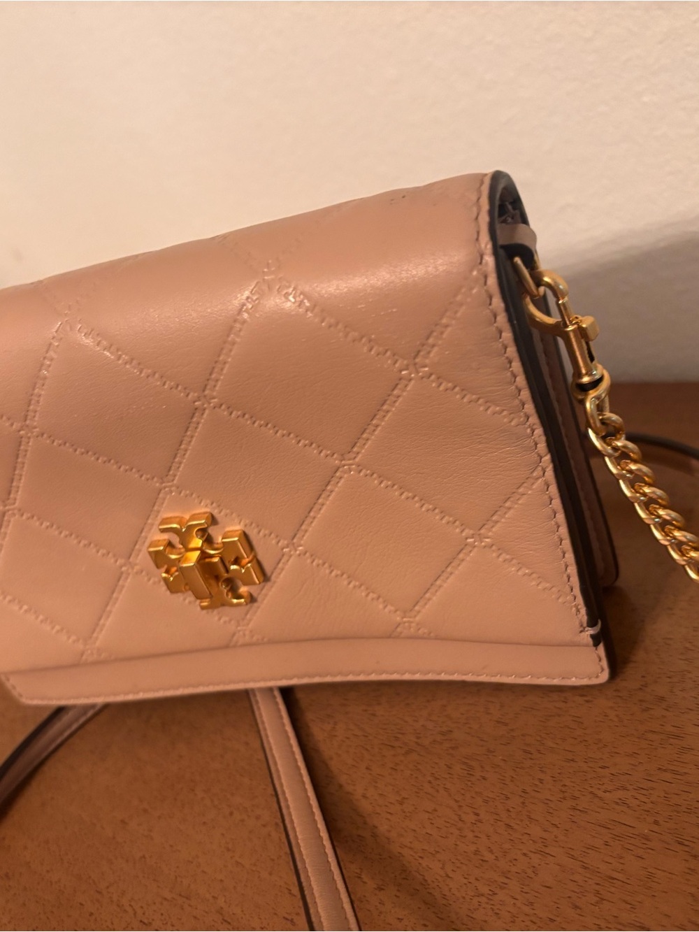 Tory Burch Quilted Convertible Crossbody Bag - Blush